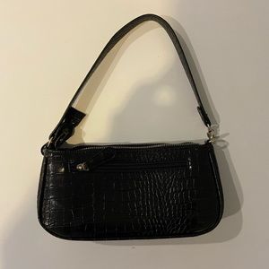 Black Crocodile skin purse